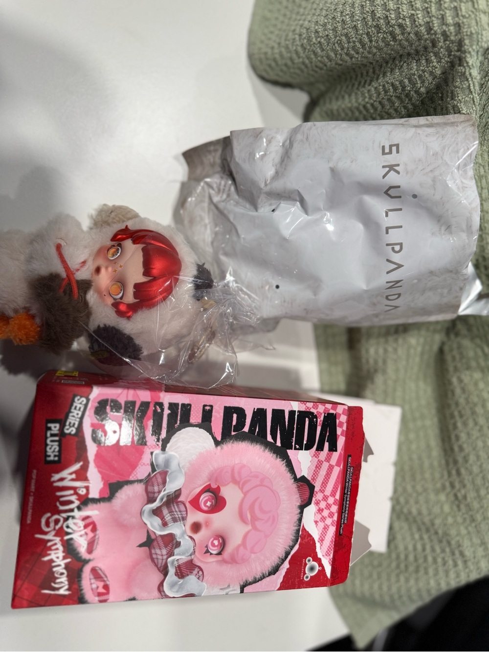 Skullpanda Pink Winter Symphony Plush Doll - Pink